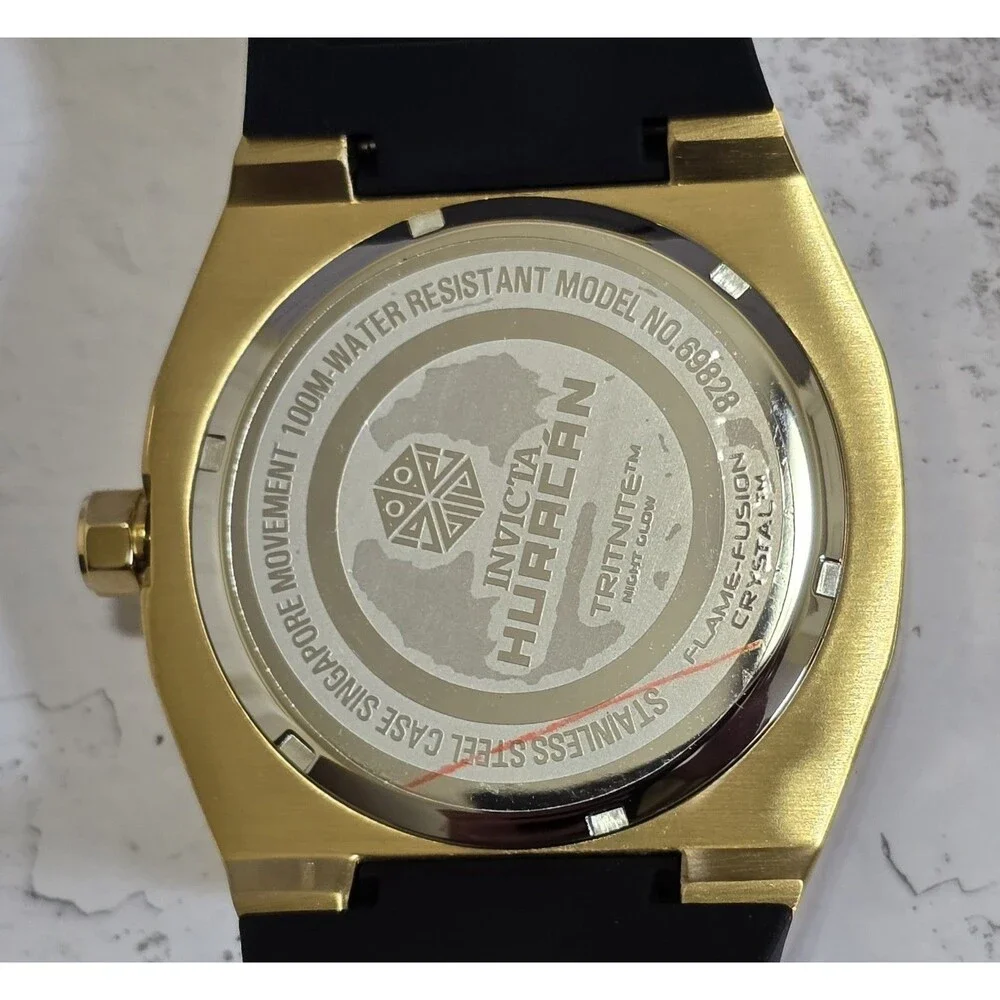 Invicta Huracan Men's Watch 48mm Turquoise Dial Black Strap 69828 Brand New